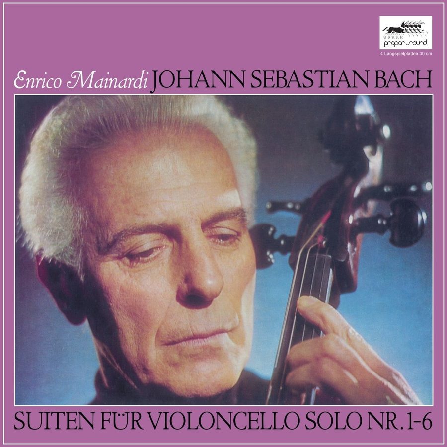 Enrico Mainardi - J.S. Bach 무반주 첼로 모음곡 · 4LP BOX